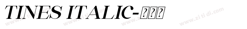 TINES ITALIC字体转换 TINES ITALIC字体转换